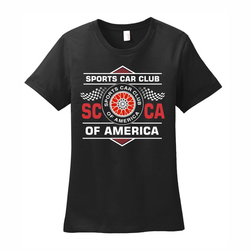 SCCA Flags Hexagon LADIES Short Sleeve Tee