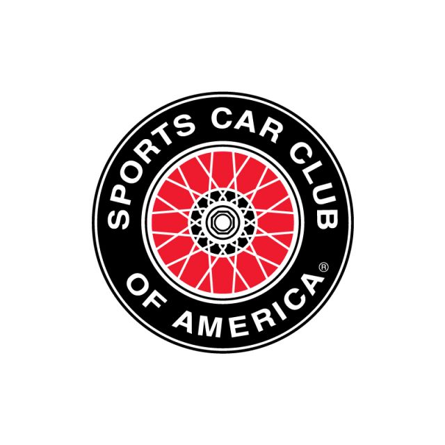 SCCA WIRE WHEEL Vinyl Decal, 4.5"