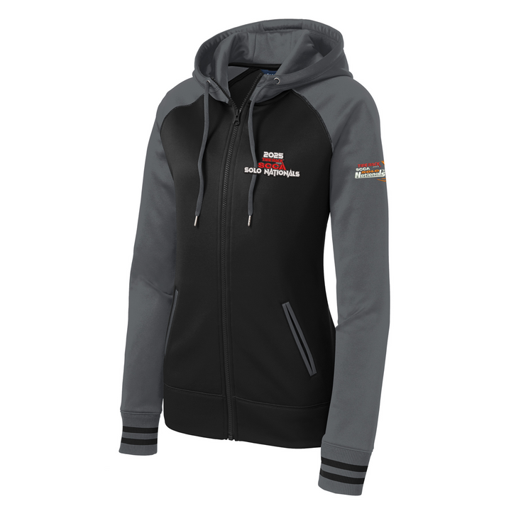 Solo Nationals 2025 LADIES Fleece Full Zip Hooded Jacket
