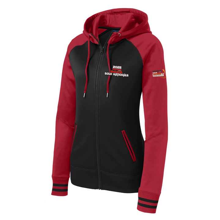 Solo Nationals 2025 LADIES Fleece Full Zip Hooded Jacket