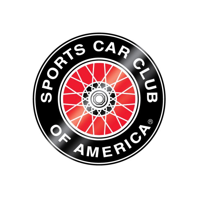 SCCA WIRE WHEEL Inside Window Decal/Cling, 5"