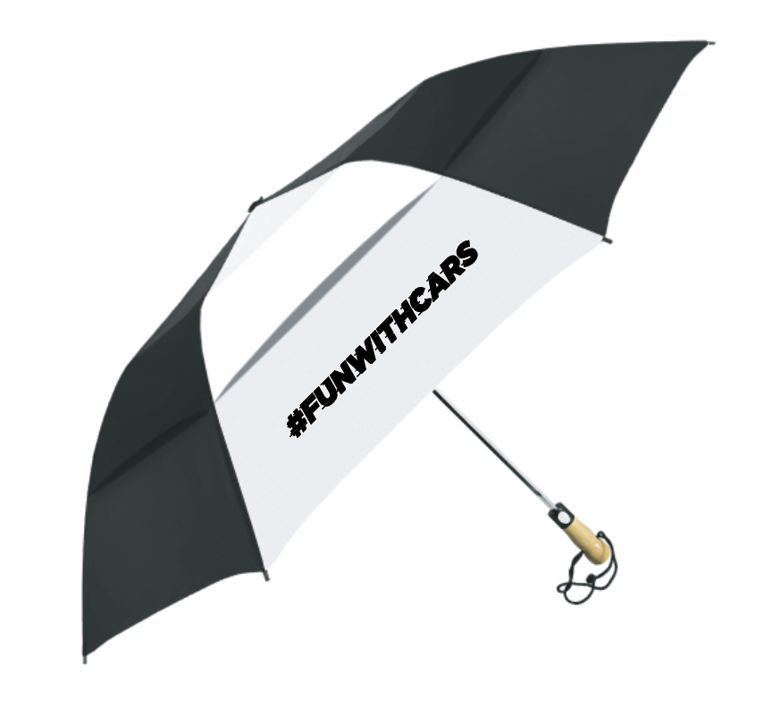 SCCA Vented Auto Folding Umbrella, 58