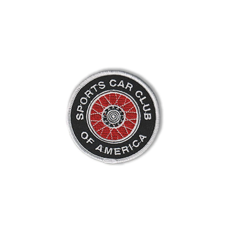SCCA WIRE WHEEL Patch, 3"