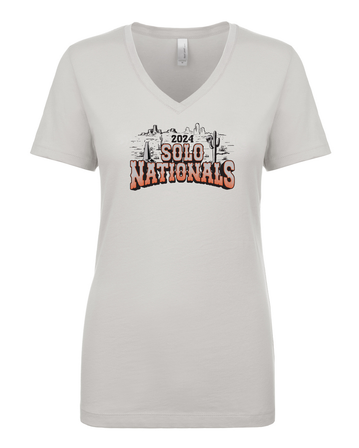 SCCA Solo Nat 24 LANDSCAPE LADIES V-Neck Tee