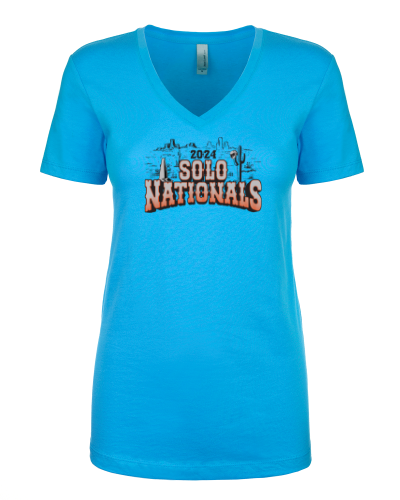 SCCA Solo Nat 24 LANDSCAPE LADIES V-Neck Tee