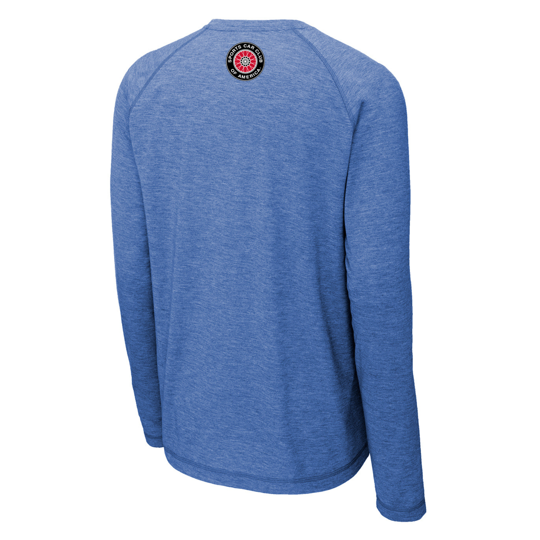 ROAD RACING Long Sleeve Wicking Tri-Blend Raglan Tee