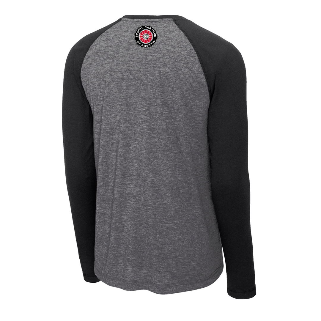 ROAD RACING Long Sleeve Wicking Tri-Blend Raglan Tee