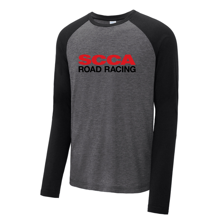 ROAD RACING Long Sleeve Wicking Tri-Blend Raglan Tee