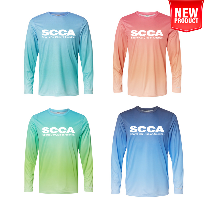 SCCA UPF 50+ Performance Pin Dot Long Sleeve Tee