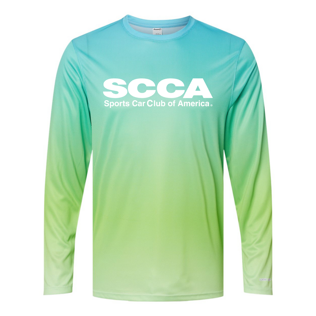 SCCA UPF 50+ Performance Pin Dot Long Sleeve Tee