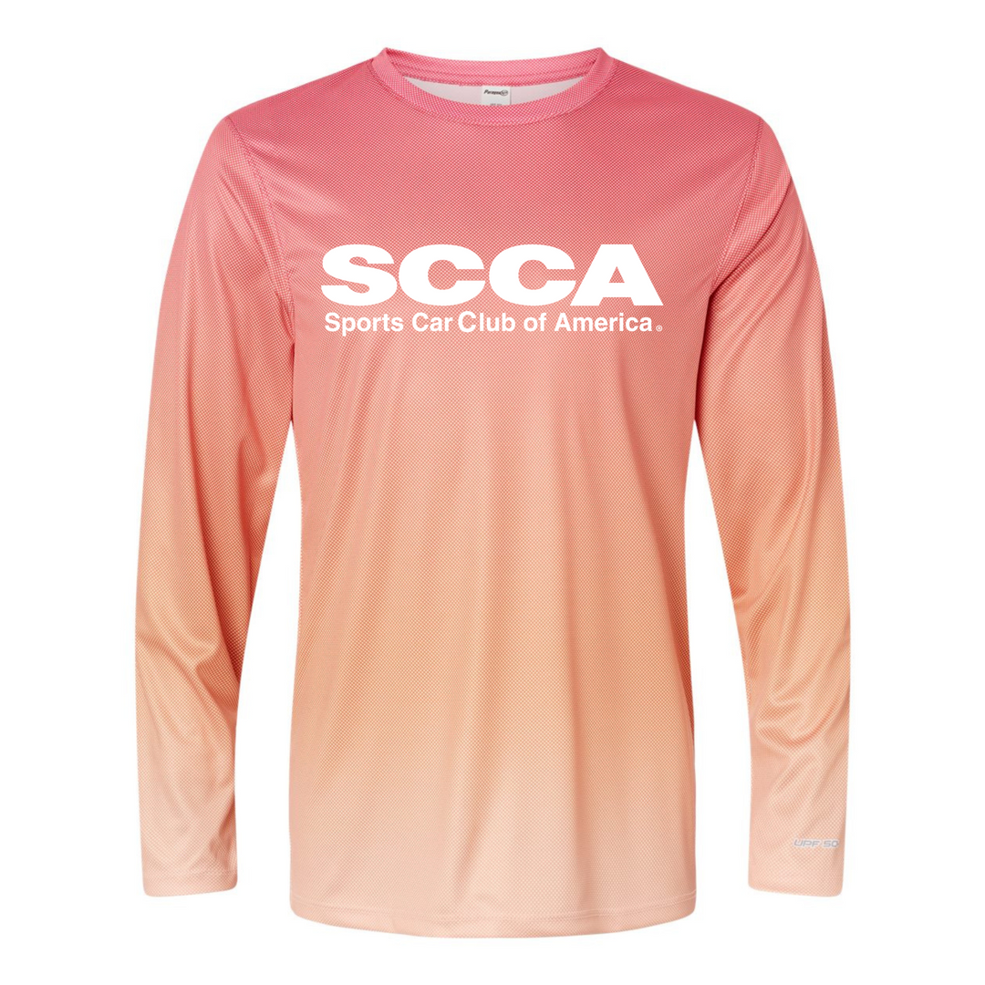 SCCA UPF 50+ Performance Pin Dot Long Sleeve Tee