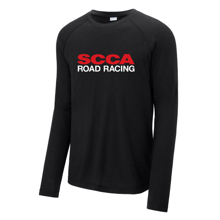 ROAD RACING Long Sleeve Wicking Tri-Blend Raglan Tee