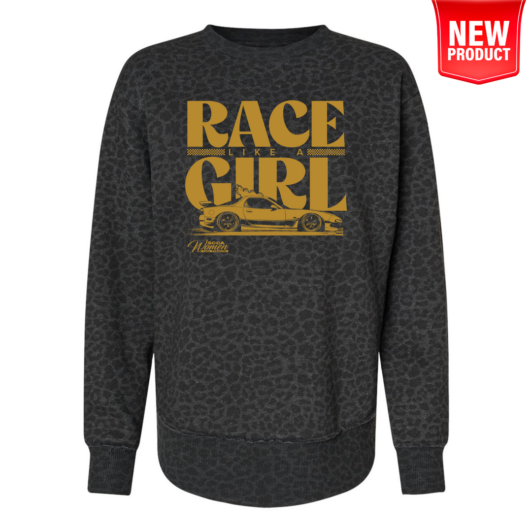 Women on Track - Race Like A Girl Crewneck