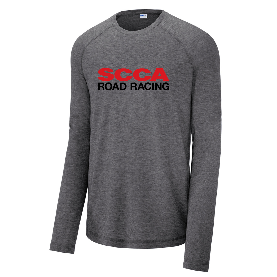 ROAD RACING Long Sleeve Wicking Tri-Blend Raglan Tee