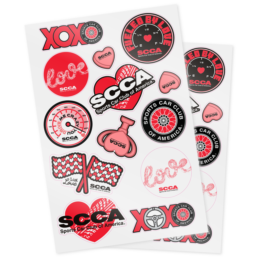 Sticker Sheet - SCCA Love Collection