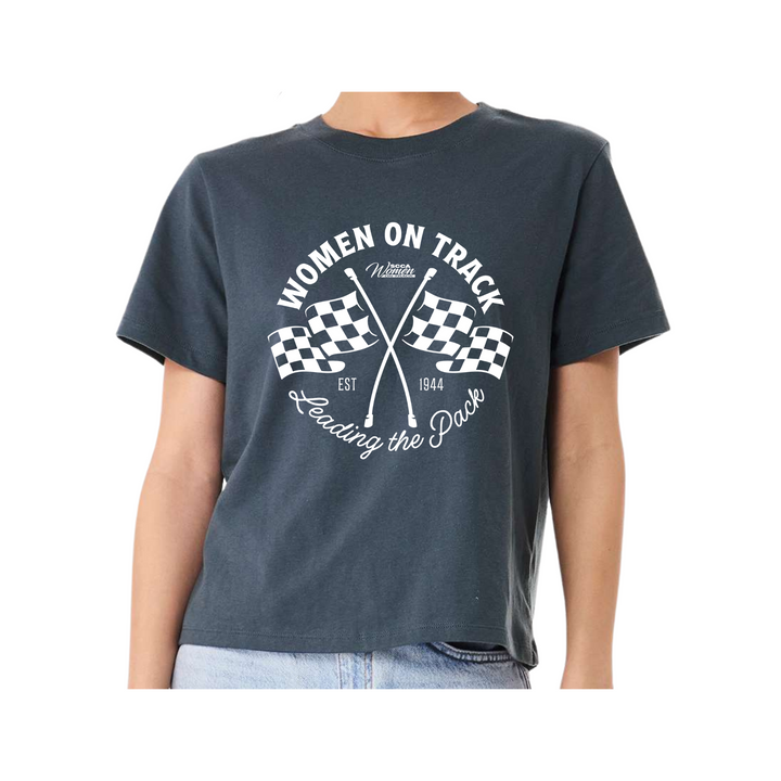 Women on Track - Leading the Pack Mid-Length Short Sleeve Tee