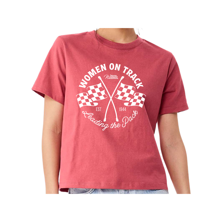 Women on Track - Leading the Pack Mid-Length Short Sleeve Tee