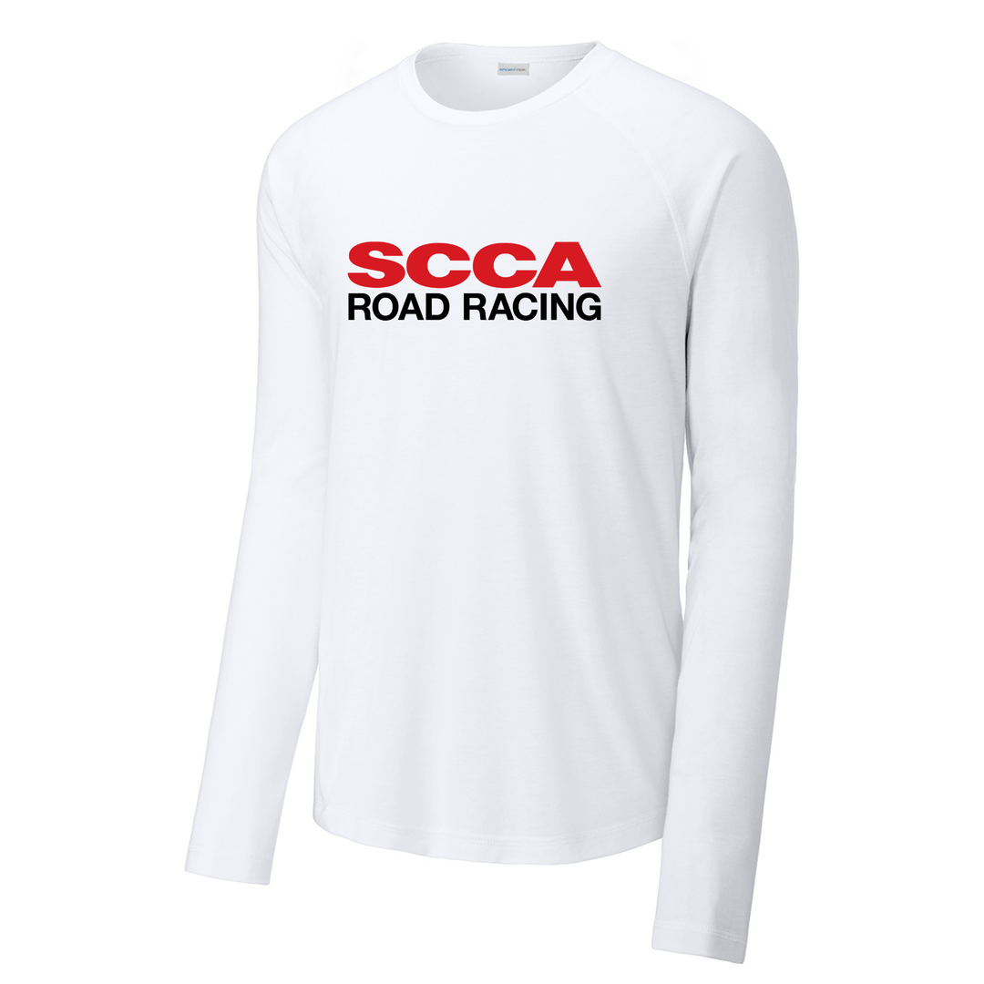 ROAD RACING Long Sleeve Wicking Tri-Blend Raglan Tee