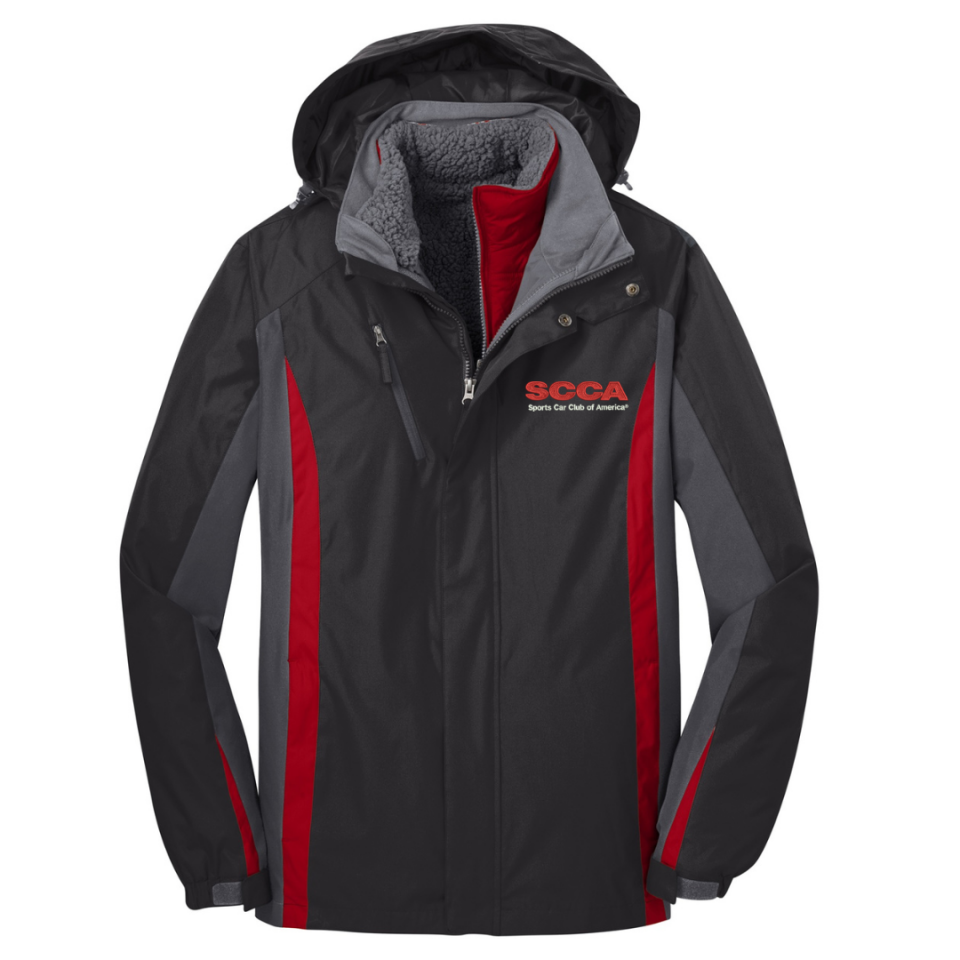 SCCA TEXT Colorblock 3-in-1 Jacket – SCCA Gear