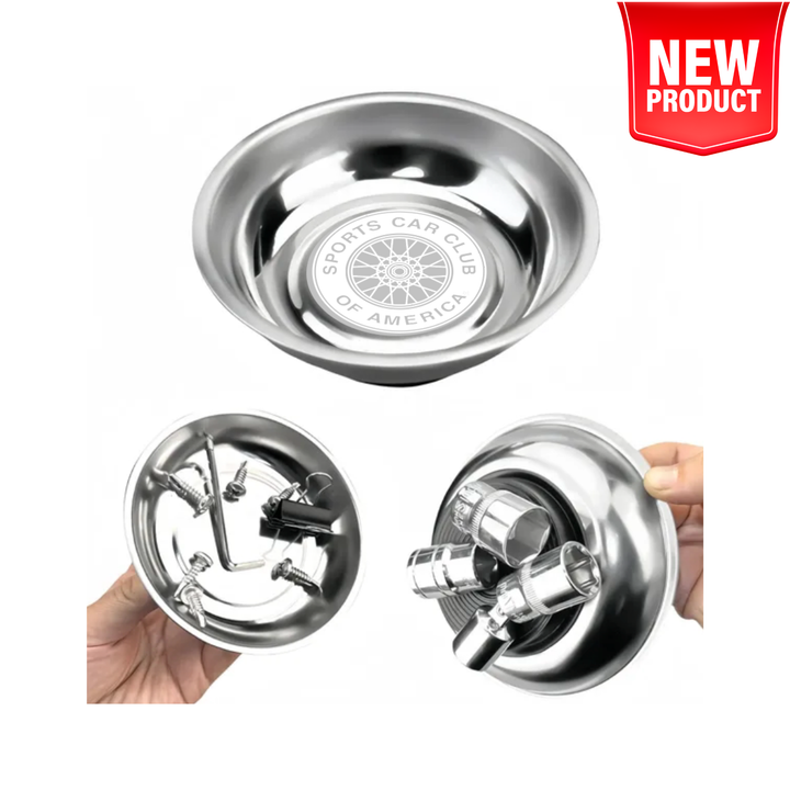 SCCA Magnetic Parts Tray - Wire Wheel Edition
