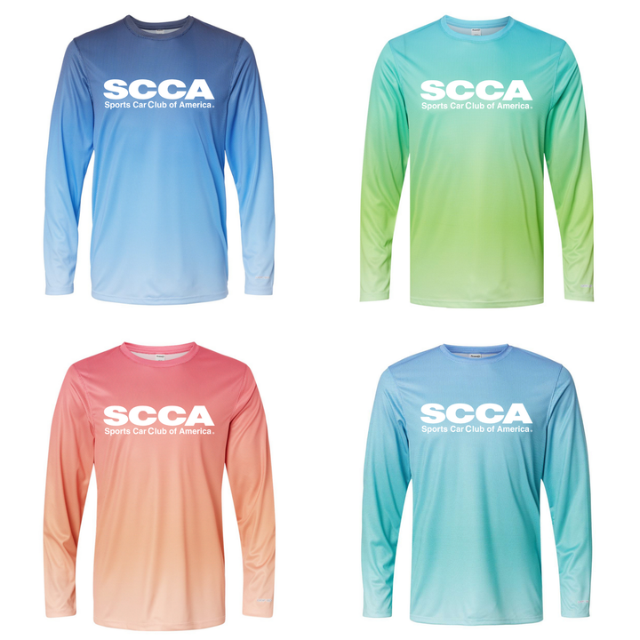 SCCA UPF 50+ Performance Pin Dot Long Sleeve Tee