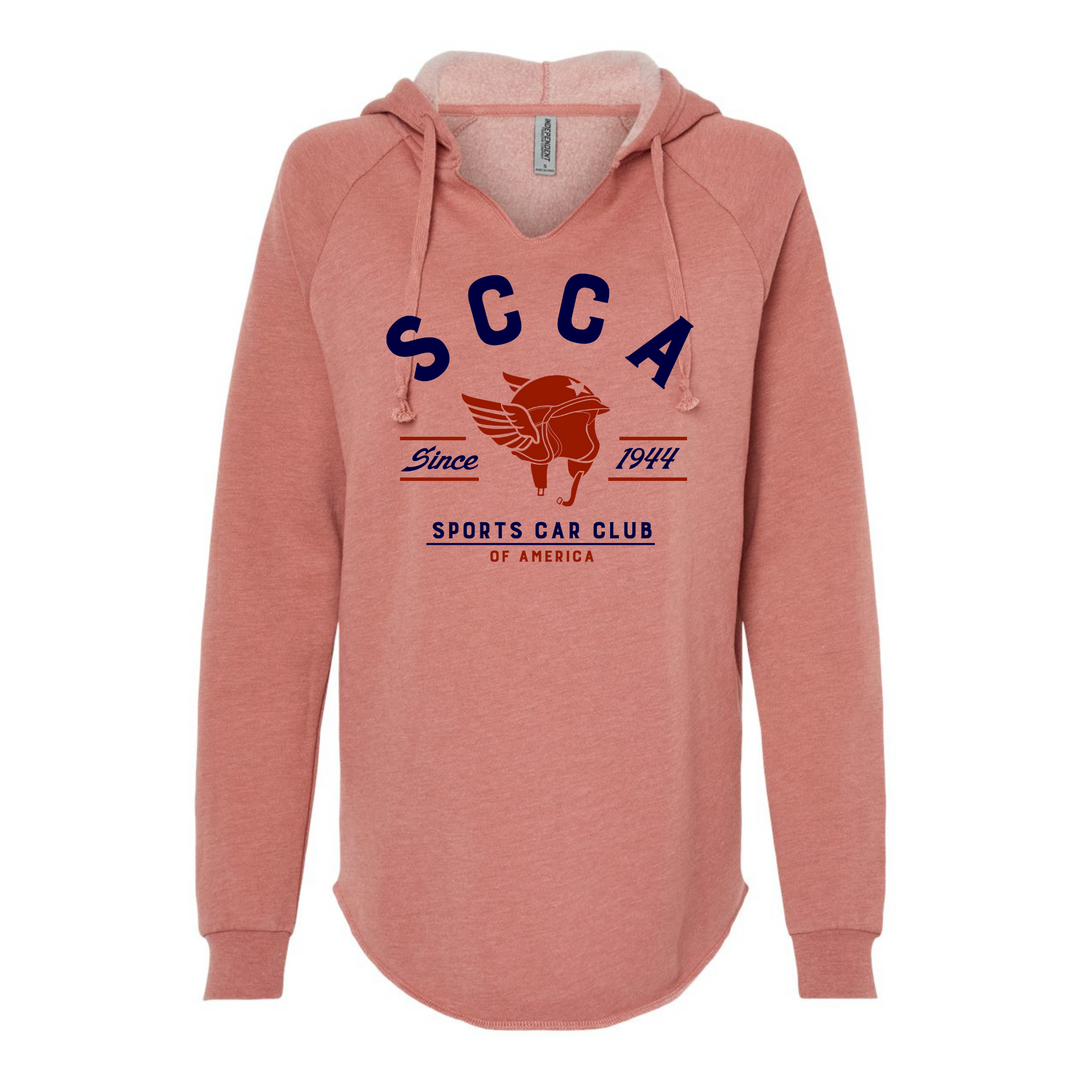 SCCA LADIES Vintage Helmet Hooded Sweatshirt