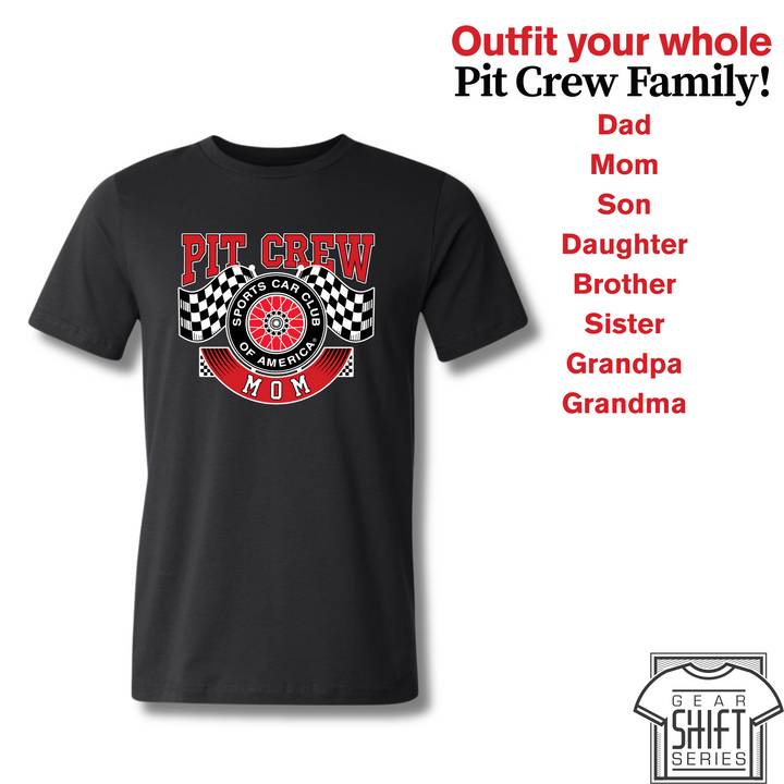 Gear Shift Series: Pit Crew - Adult Short Sleeve Tee