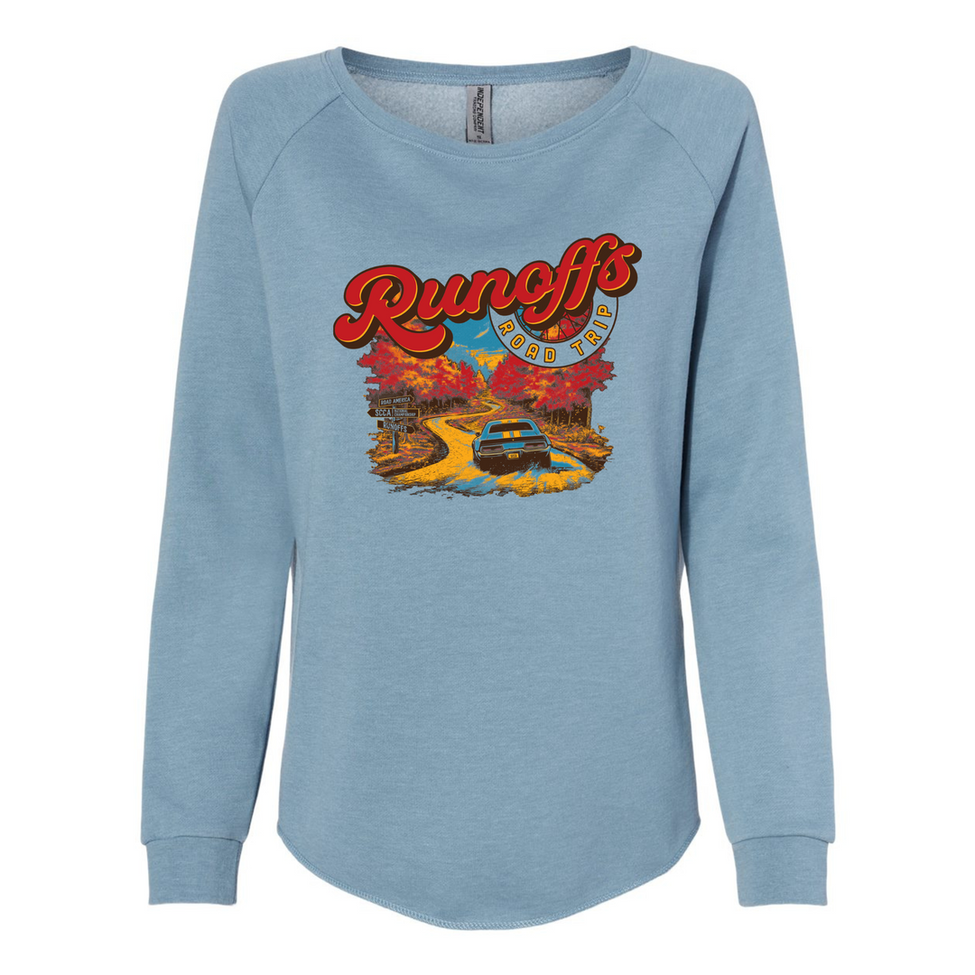 2025 Runoffs Road Trip LADIES Crewneck Sweatshirt