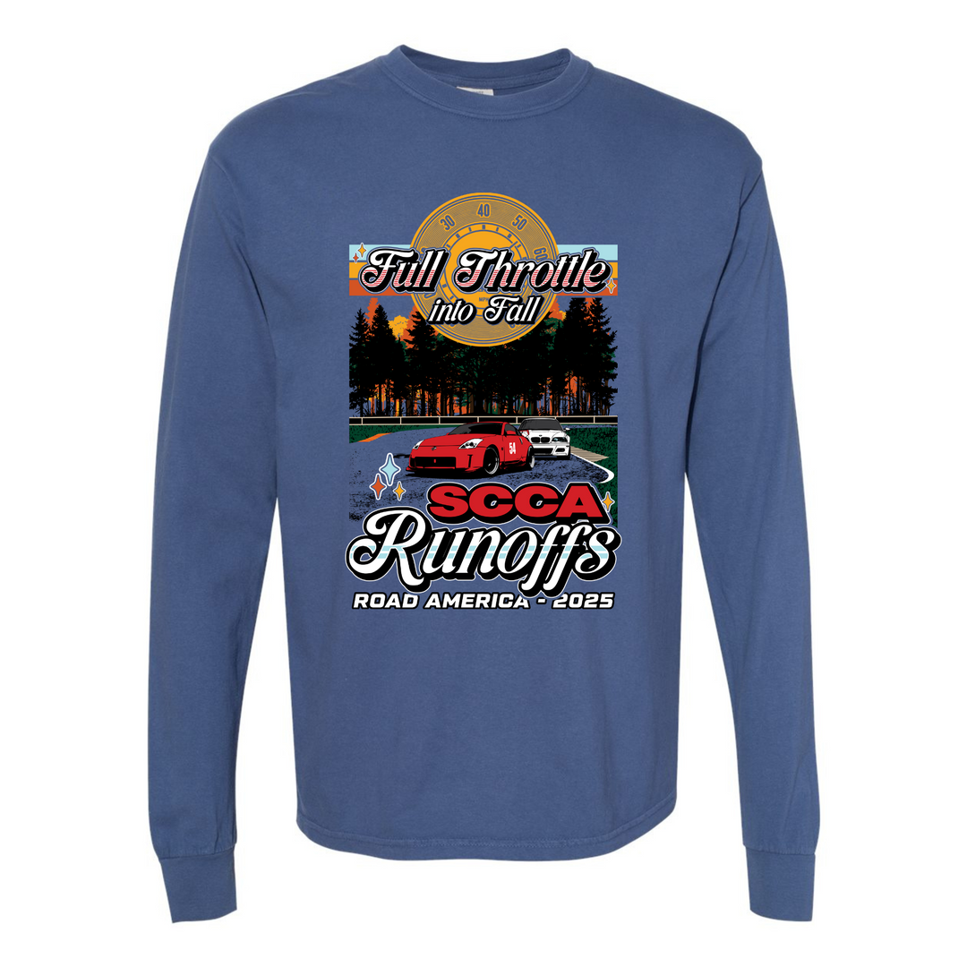 2025 Runoffs 'Full Throttle into Fall' Long Sleeve Tee