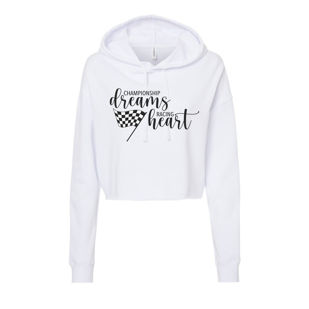 2025 Runoffs LADIES 'Championship Dreams' Crop Hooded Sweatshirt