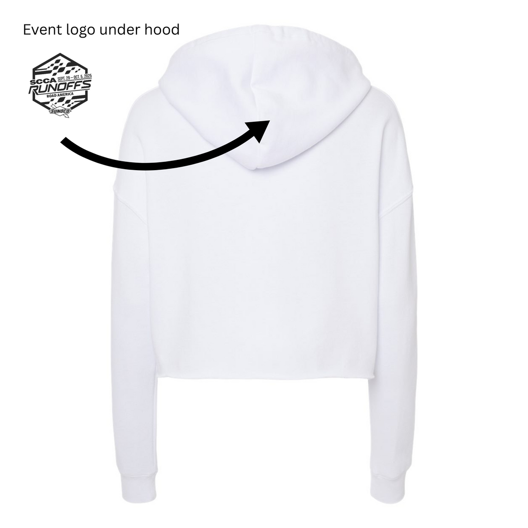 2025 Runoffs LADIES 'Championship Dreams' Crop Hooded Sweatshirt