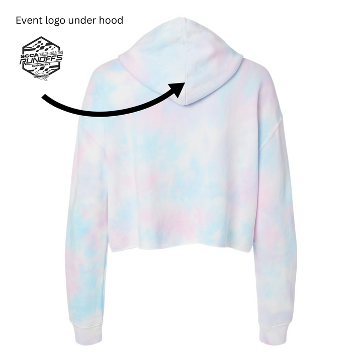 2025 Runoffs LADIES 'Championship Dreams' Crop Hooded Sweatshirt