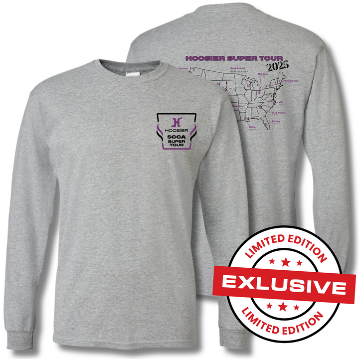 SCCA Hoosier Super Tour 2025 Long Sleeve Tee