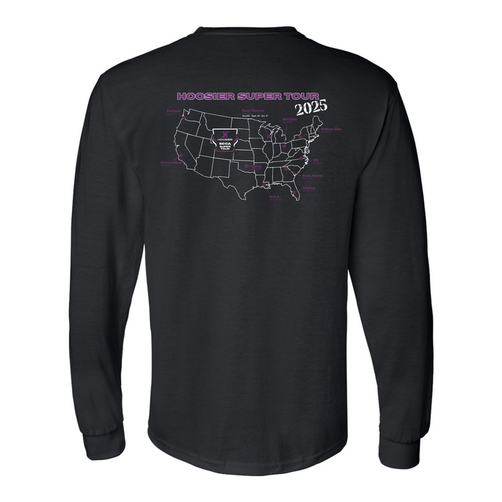 SCCA Hoosier Super Tour 2025 Long Sleeve Tee