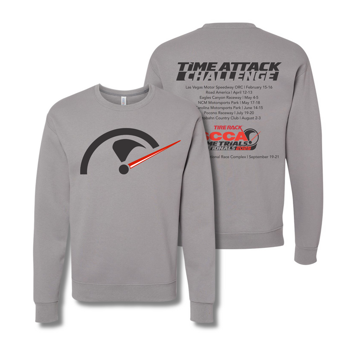 2025 Time Trials Nationals Time Attack Challenge Crewneck Sweatshirt