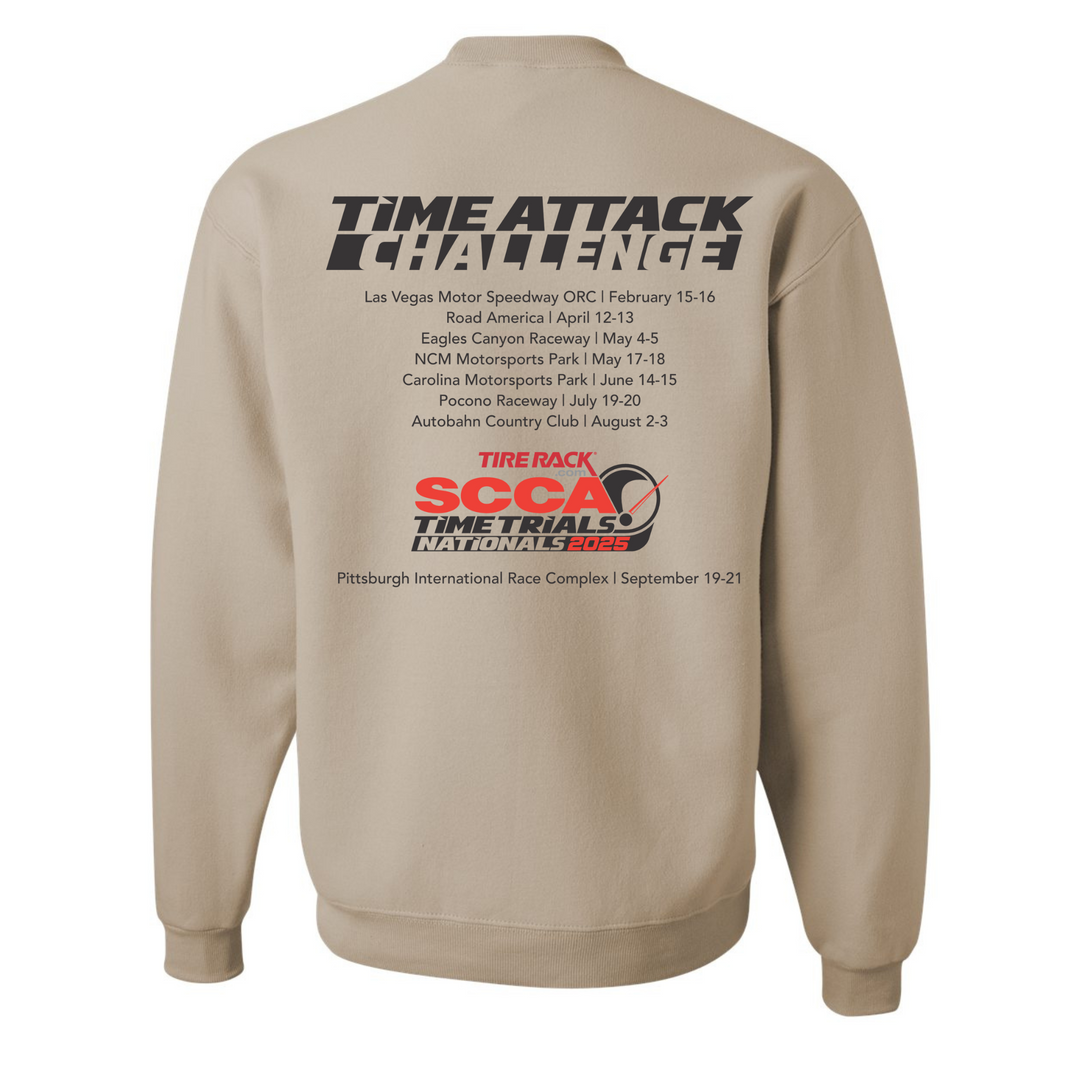 2025 Time Trials Nationals Time Attack Challenge Crewneck Sweatshirt