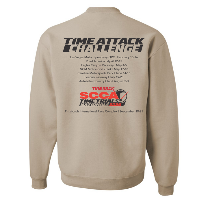 2025 Time Trials Nationals Time Attack Challenge Crewneck Sweatshirt