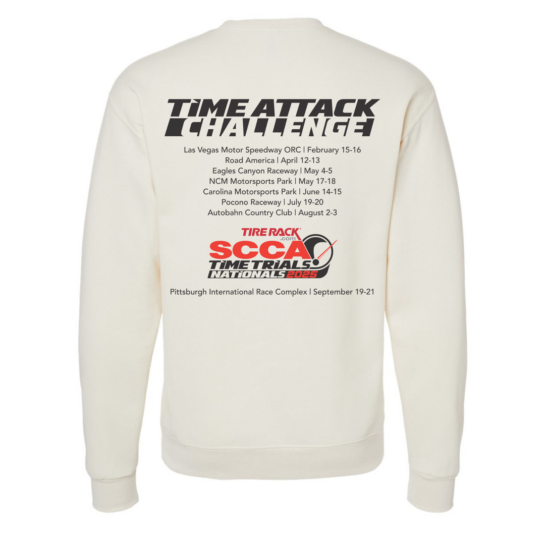 2025 Time Trials Nationals Time Attack Challenge Crewneck Sweatshirt