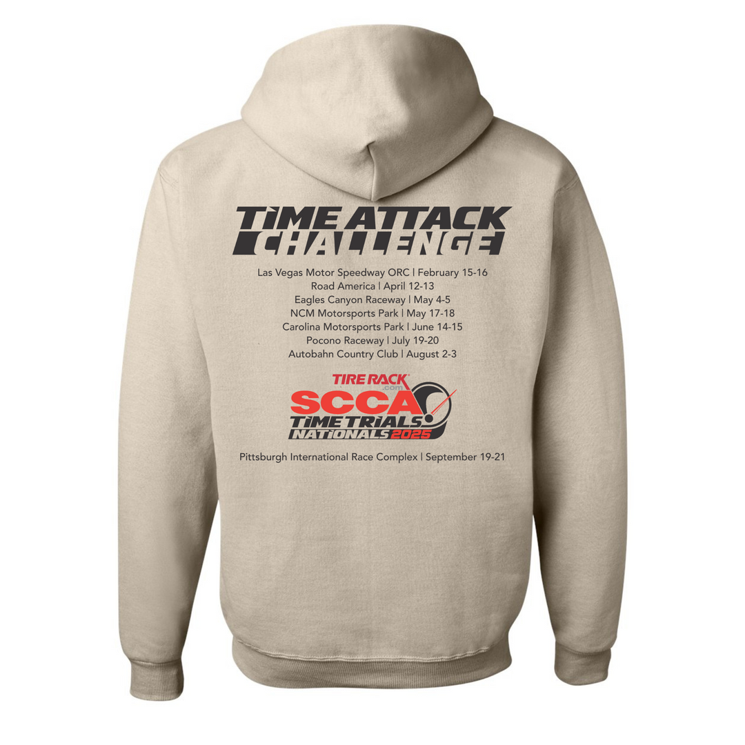 2025 Time Trials Nationals Time Attack Challenge Hooded Sweatshirt