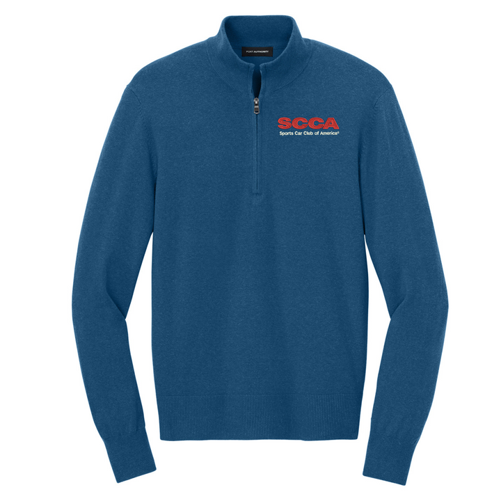 SCCA Easy Care 1/4-Zip Sweater