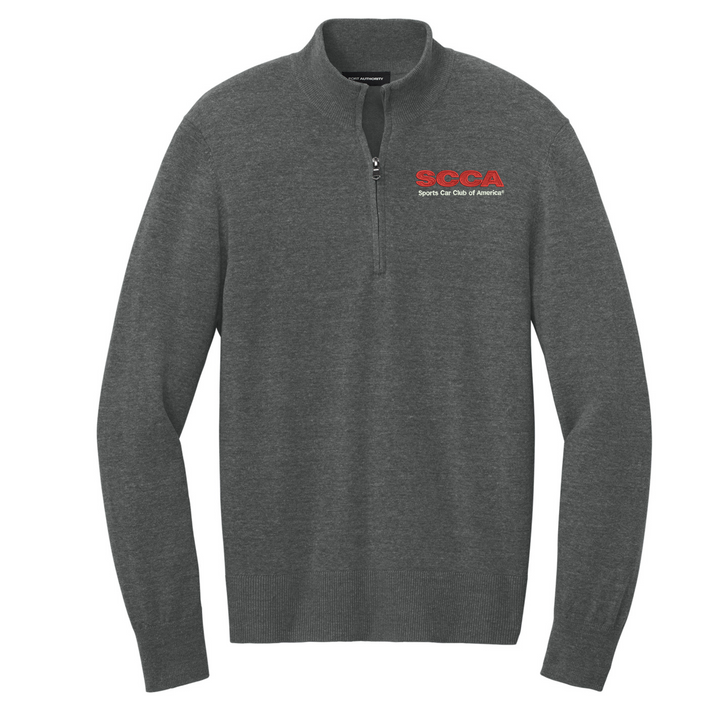 SCCA Easy Care 1/4-Zip Sweater