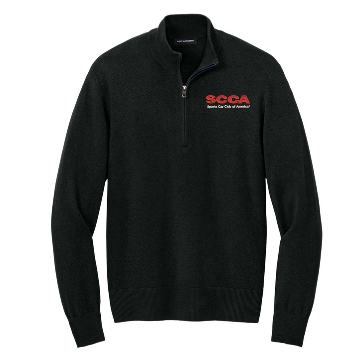 SCCA Easy Care 1/4-Zip Sweater