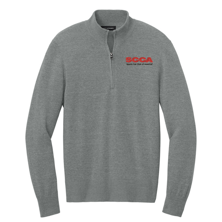 SCCA Easy Care 1/4-Zip Sweater