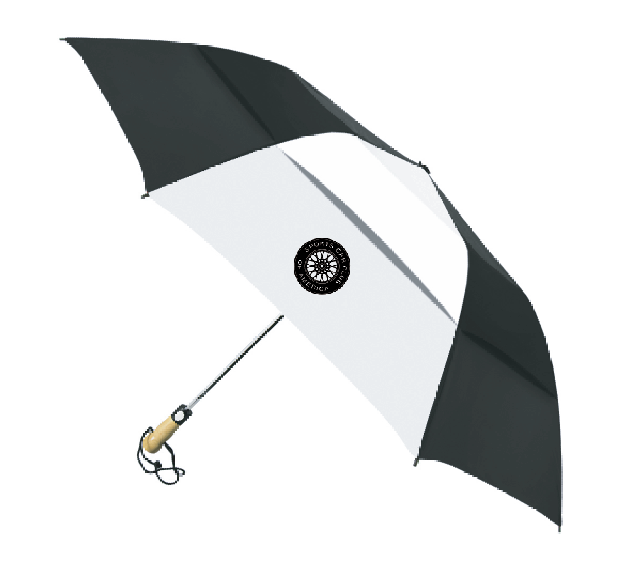 SCCA Vented Auto Folding Umbrella, 58"