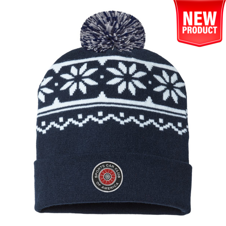 SCCA USA-Made Snowflake Beanie