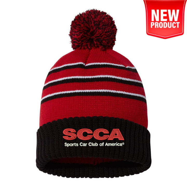 SCCA Pom Cuffed Beanie