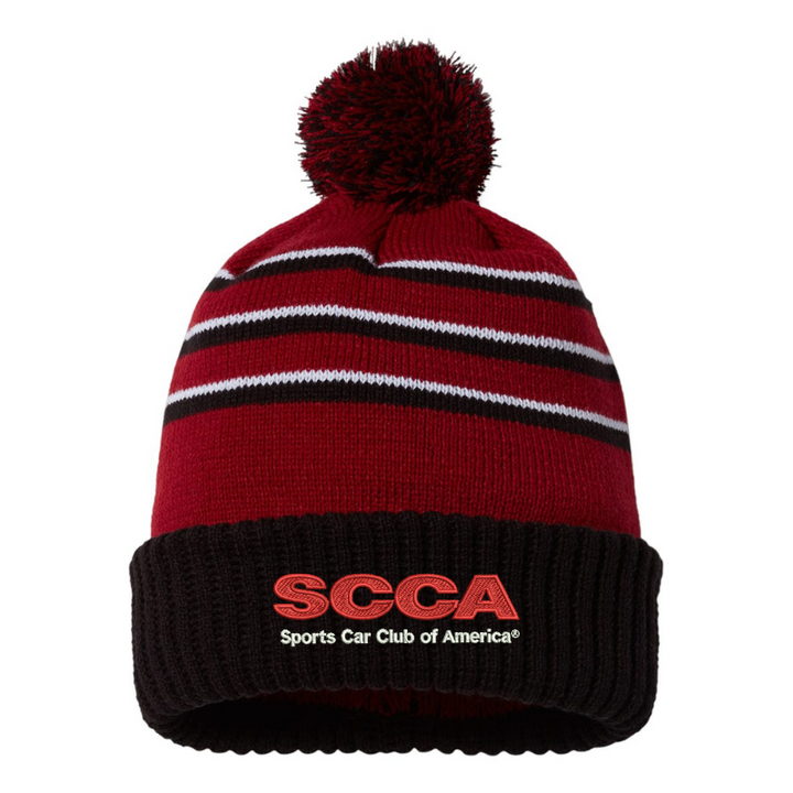 SCCA Pom Cuffed Beanie