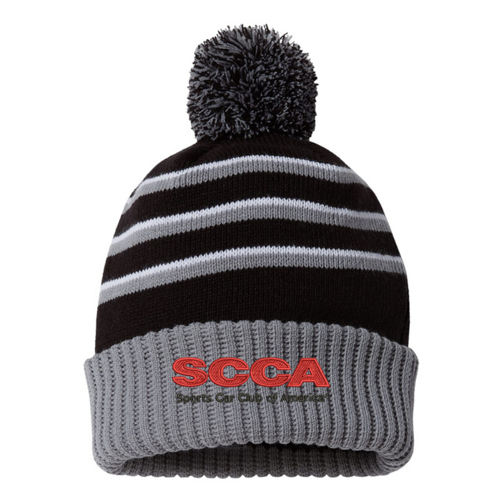 SCCA Pom Cuffed Beanie