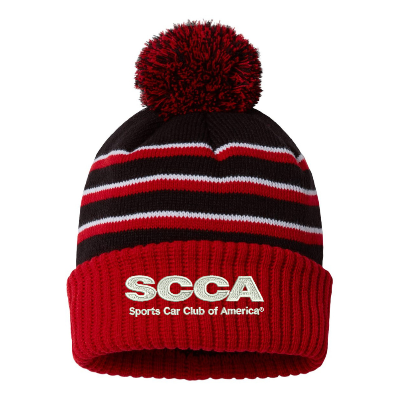 SCCA Pom Cuffed Beanie