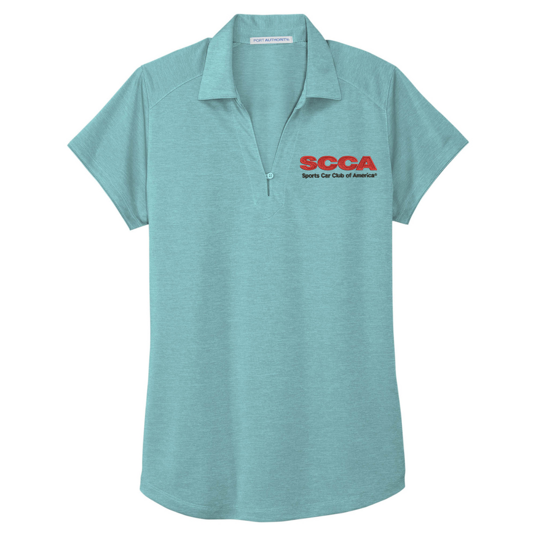 SCCA Ladies Digi Heather Polo